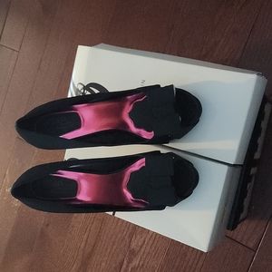 RSVP Platform Peep Toe Pumps